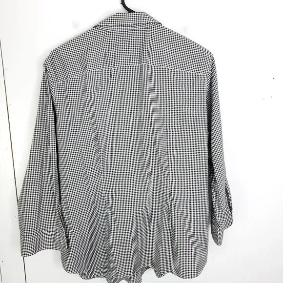 Lauren Ralph Lauren Black Relaxed Long Sleeve Button Down - Picture 2 of 9
